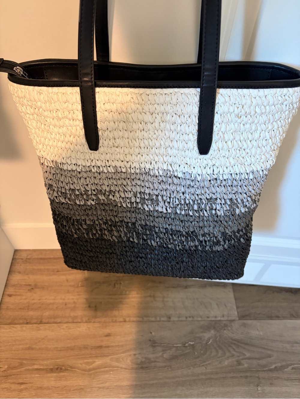 Michael Kors Black and White Ombre Tote - Picture 6 of 6